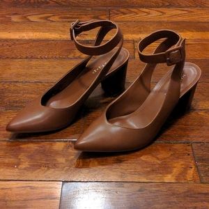 Marc Fisher heels, brown, size 8M